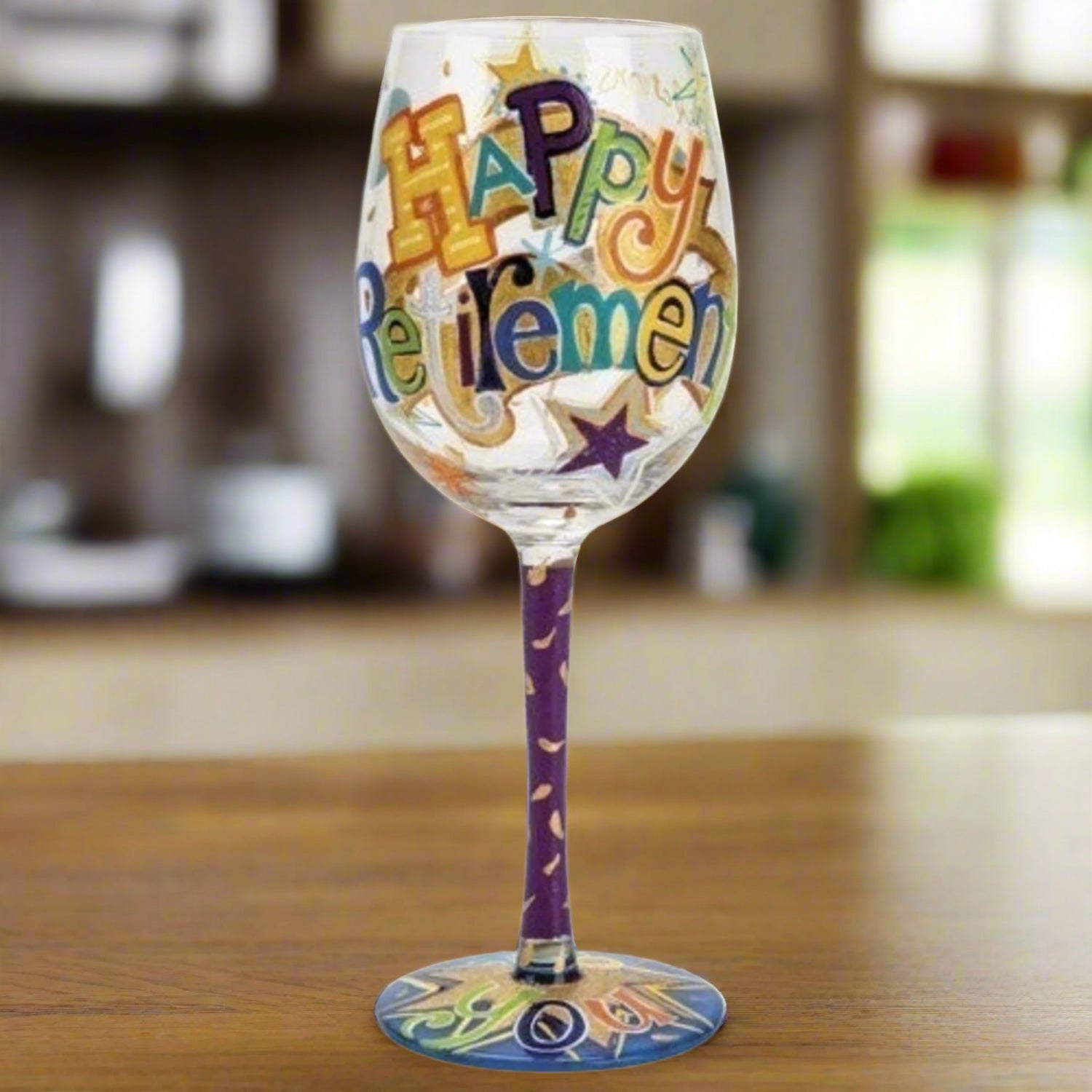 Lolita Wine Glass Happy Retirement