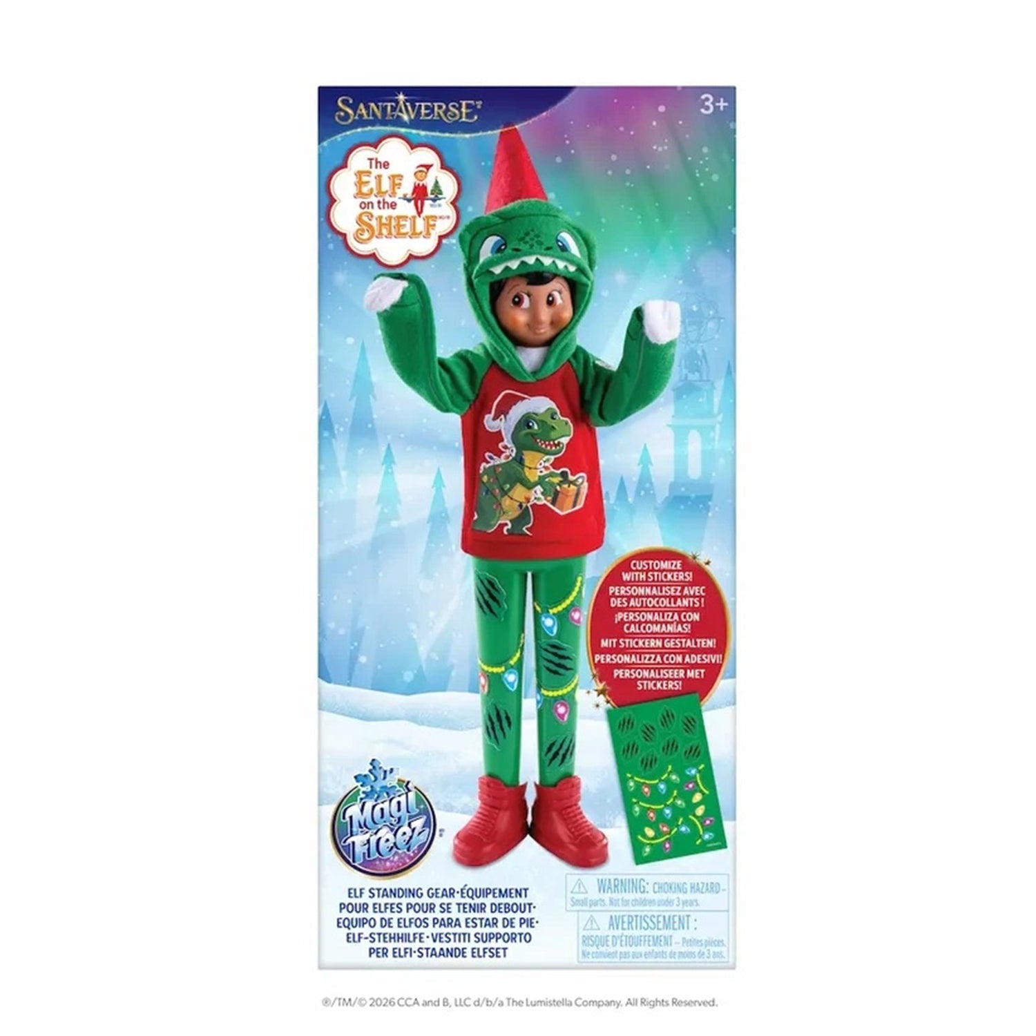 Flair Wear™ Dashing Dino Elf Hoodie & Standing Pants | MagiFreez®
