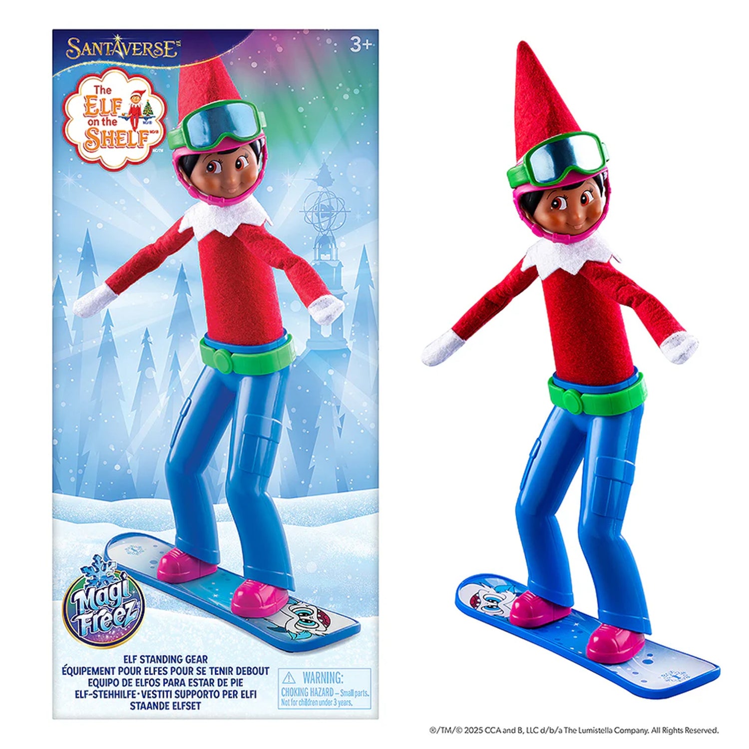 The Elf on the Shelf MagiFreez Swish and Sleigh Snowboard Set
