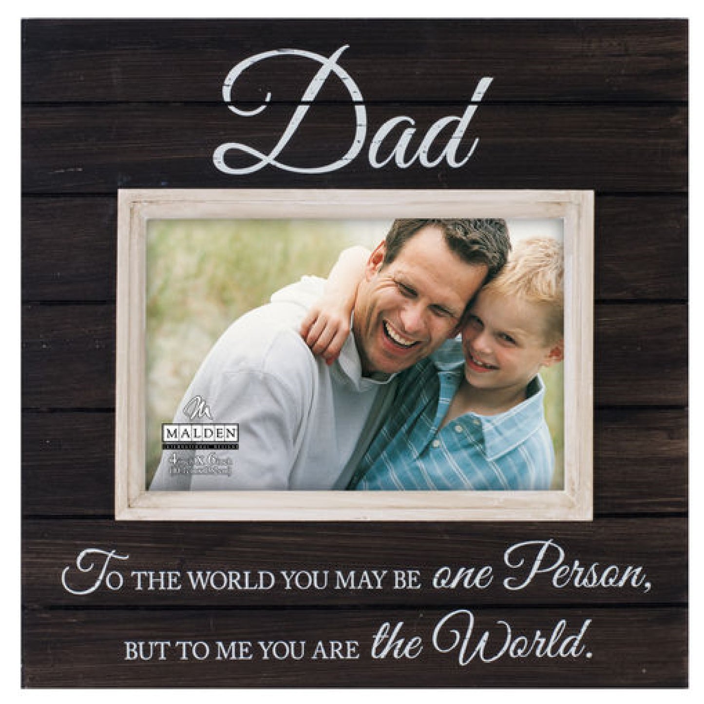 Malden Dad Sunwashed Picture Frame, Black