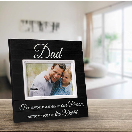 Malden Dad Sunwashed Picture Frame, Black
