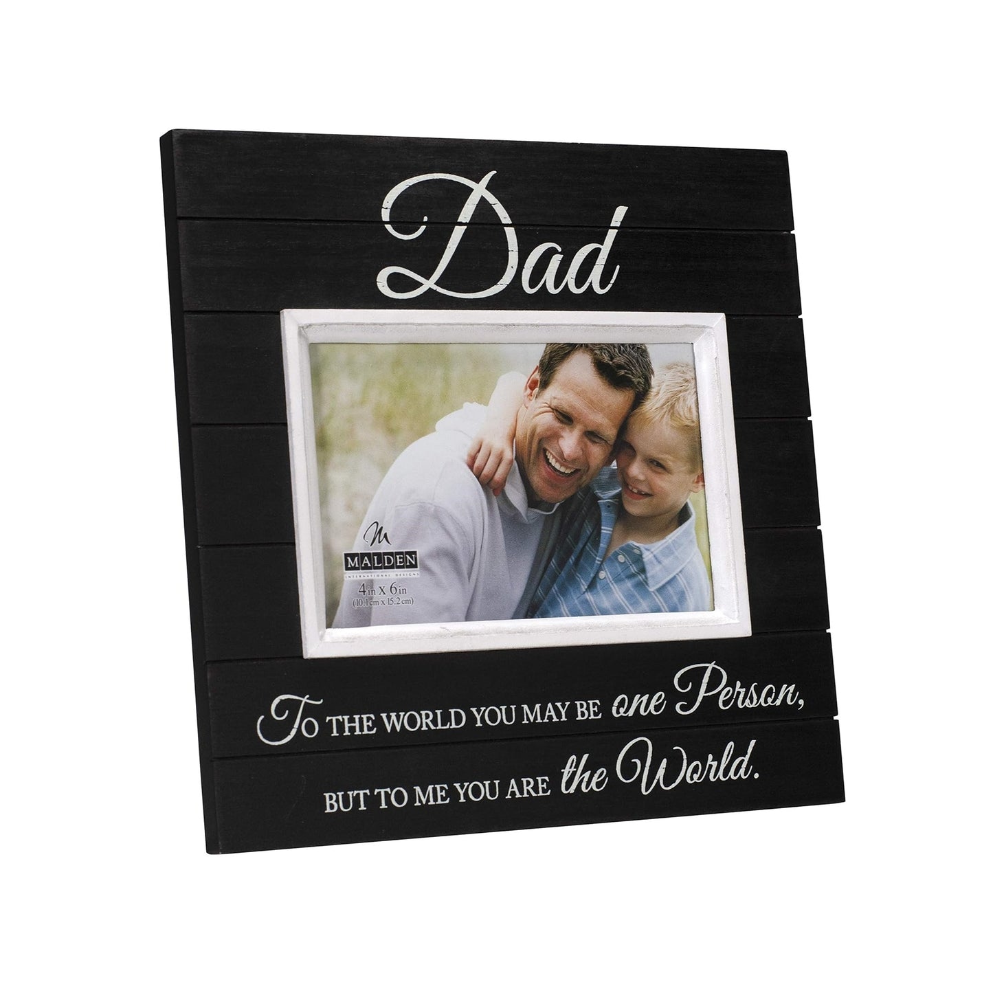 Malden Dad Sunwashed Picture Frame, Black