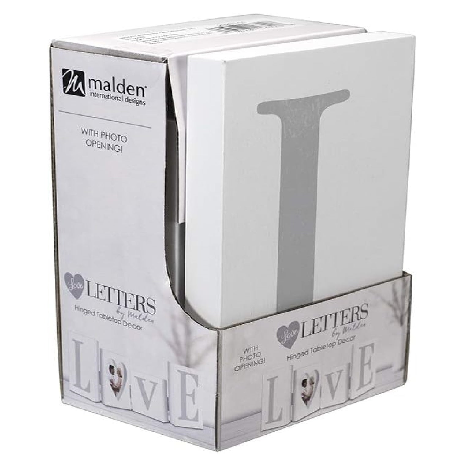 Malden International Designs Photo Gray Love Letters