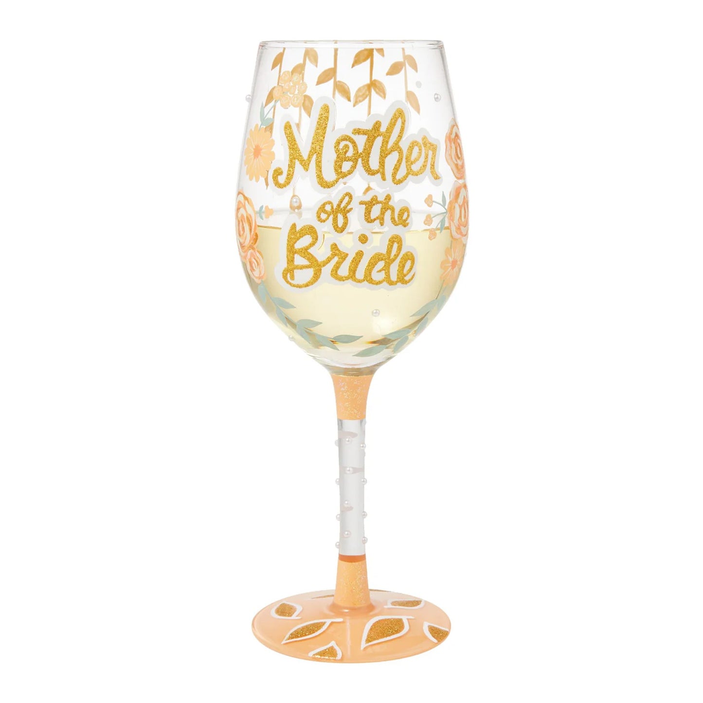 Mother of the Bride Wine Glass Lolita