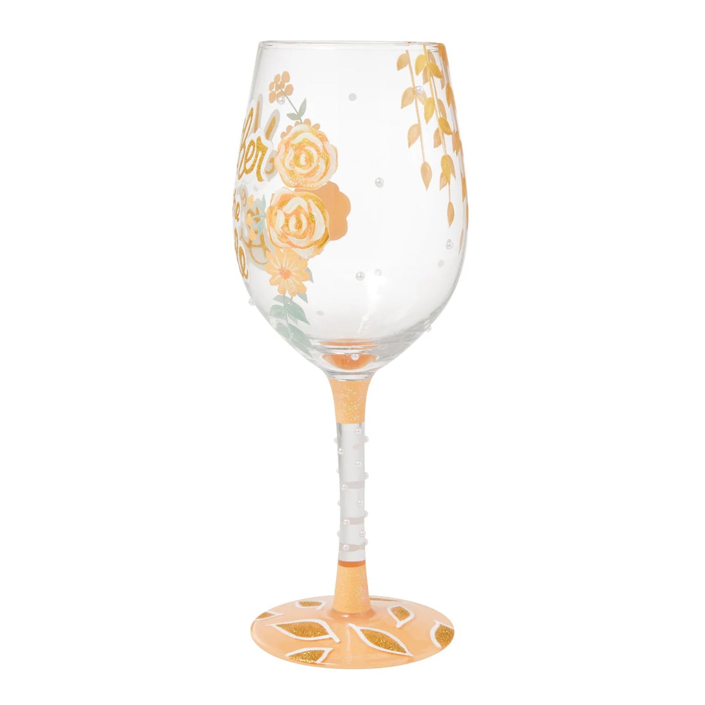 Mother of the Bride Wine Glass Lolita