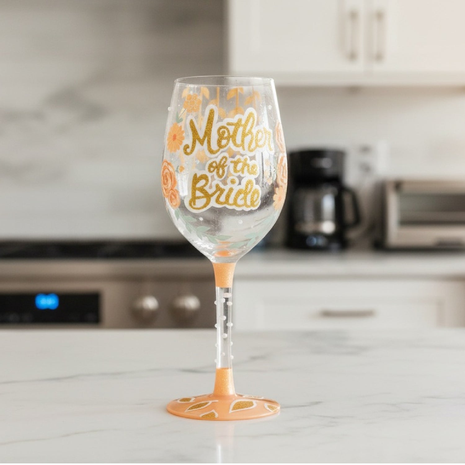 Mother of the Bride Wine Glass Lolita