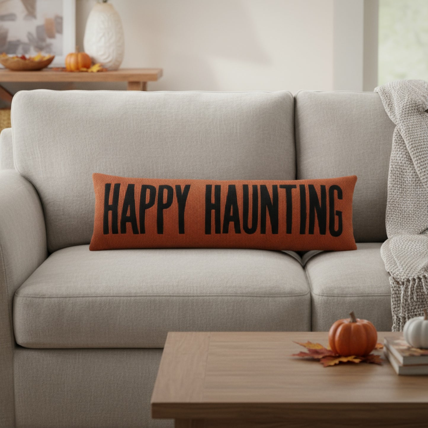 Mud Pie Halloween and Thanksgiving Reversible Pillow