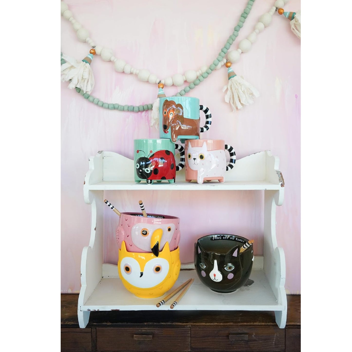 Owl Bowl with Chopsticks Our Name Is Mud