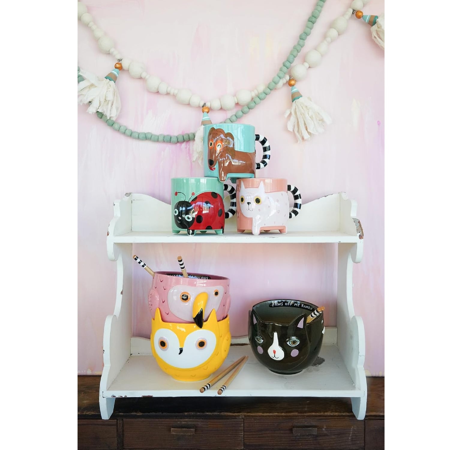 Owl Bowl with Chopsticks Our Name Is Mud