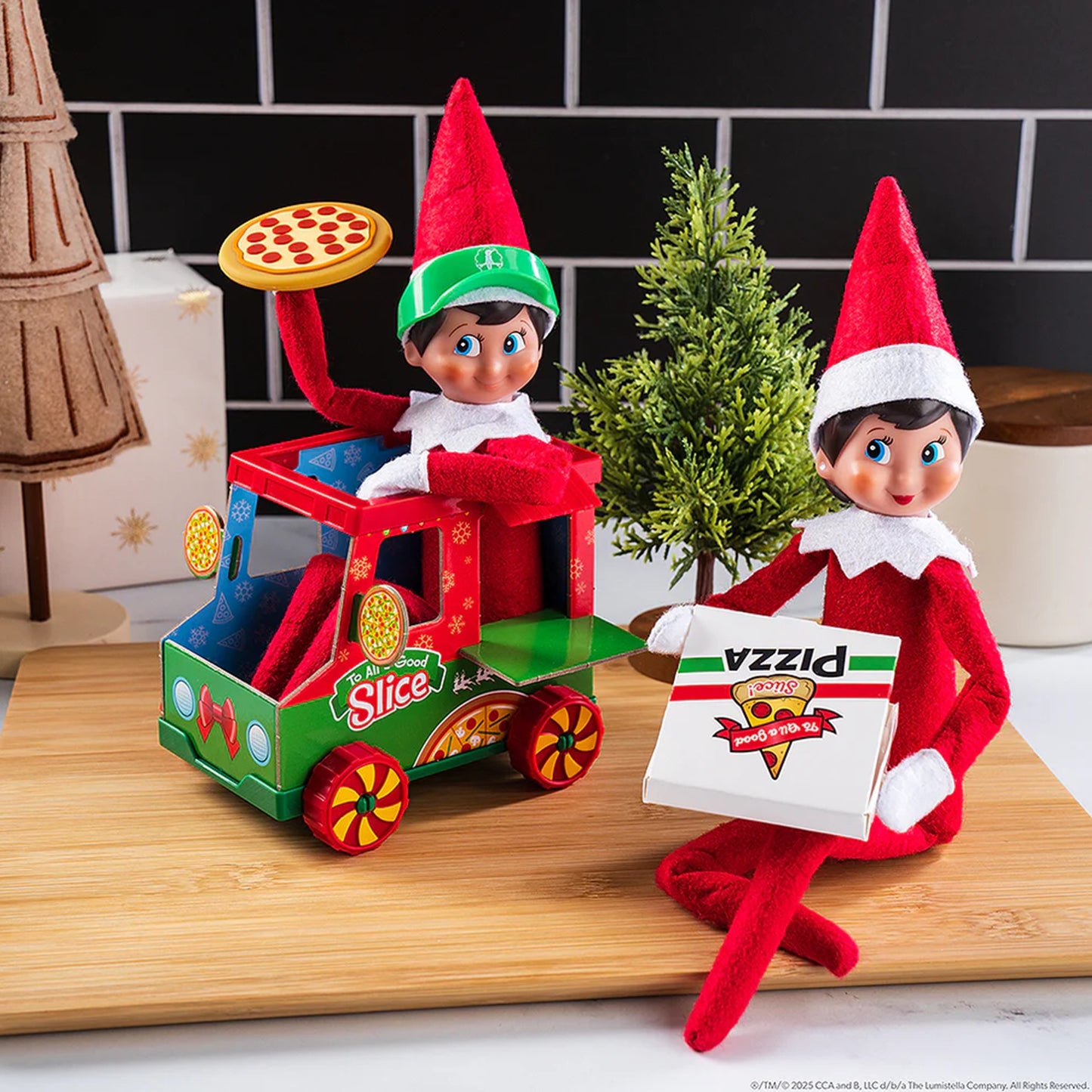 The Elf on the Shelf  Polar Props Polar Pizza Truck