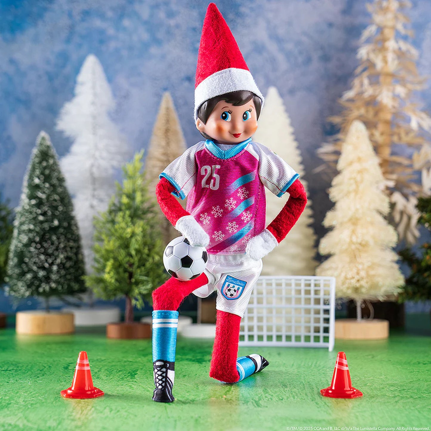The Elf on the Shelf Soccer Polar Props North Pole Pitch Kit