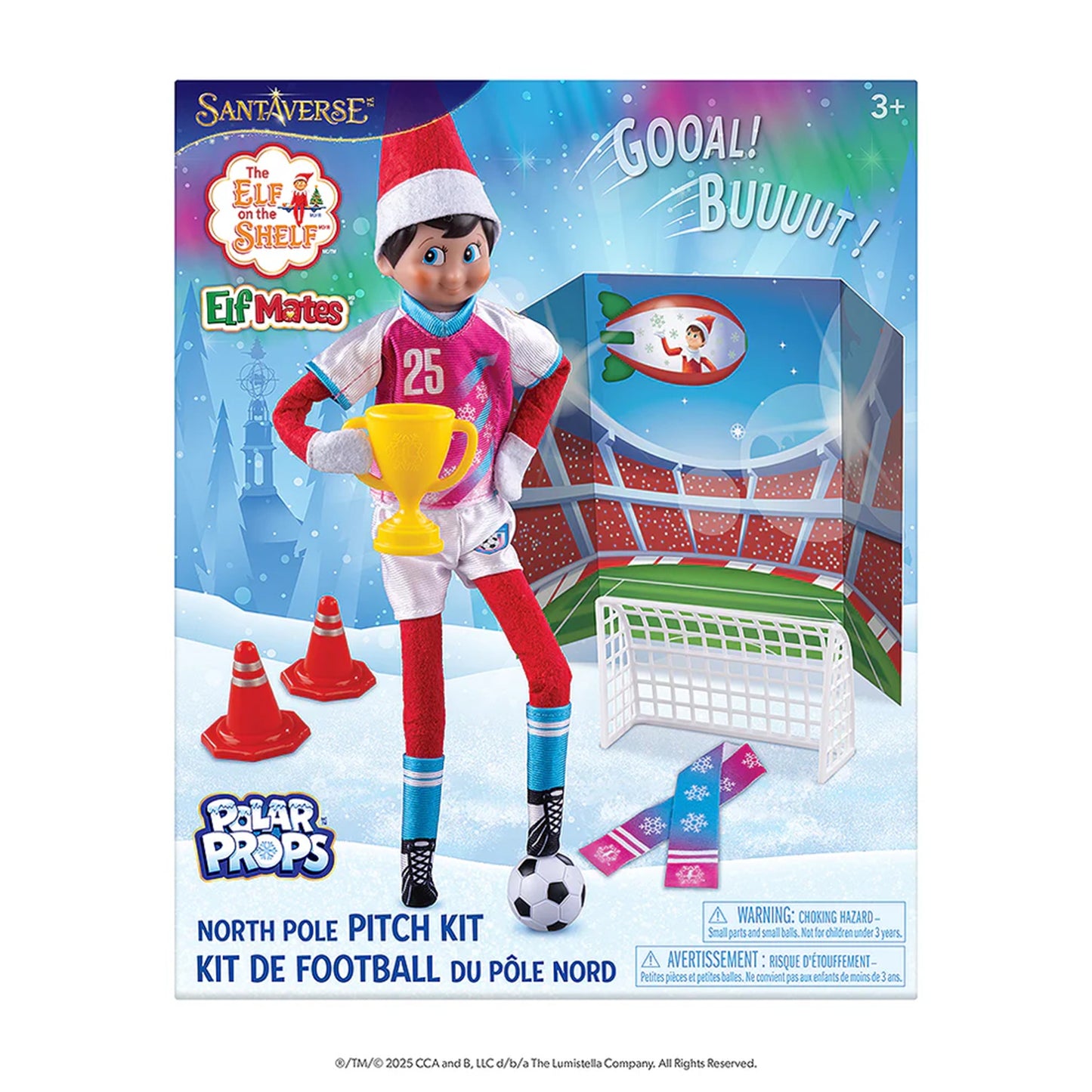 The Elf on the Shelf Soccer Polar Props North Pole Pitch Kit