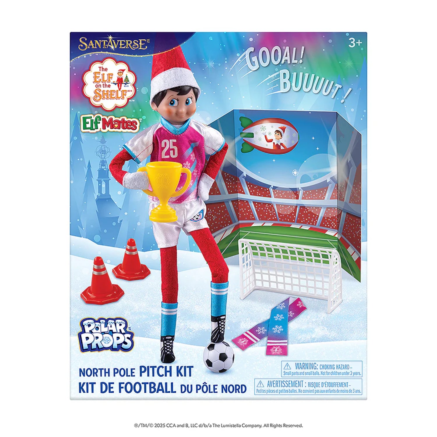 The Elf on the Shelf Soccer Polar Props North Pole Pitch Kit