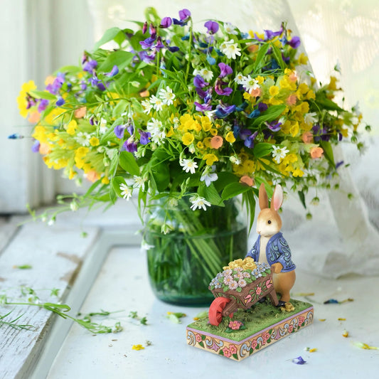 Peter Rabbit with Wheelbarrow Jim Shore Heartwood Creek