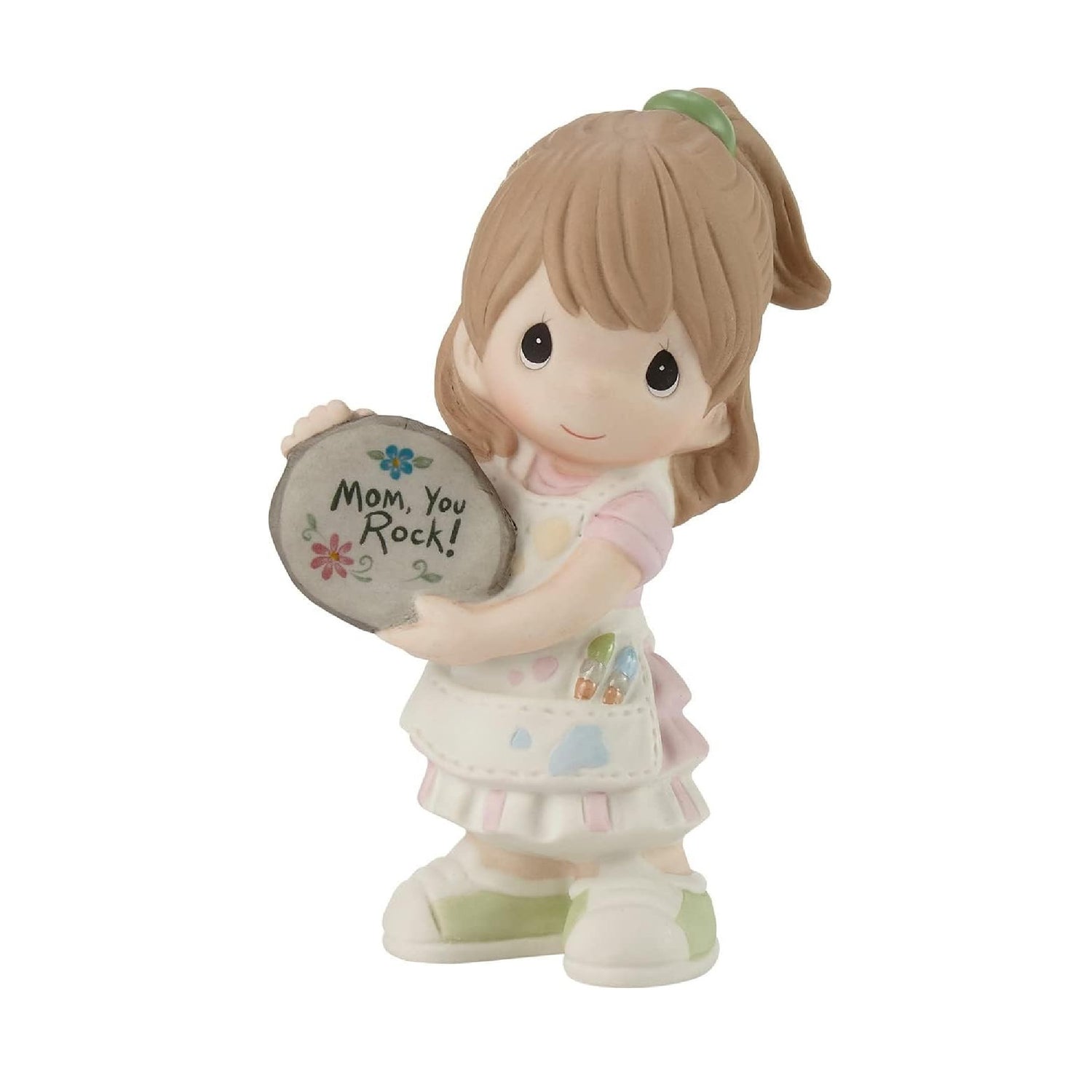 Precious Moments Mom, You Rock! Girl Figurine, Burnette