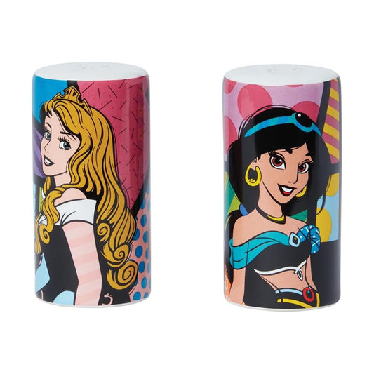 Princess Salt & Pepper Set Aurora Tiana Rapunzel Jasmine Disney Britto