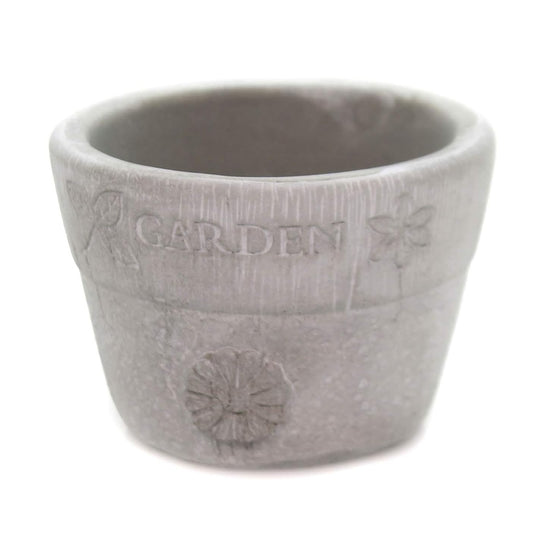 Roman 2.5"H Cement Garden Pot Giftables
