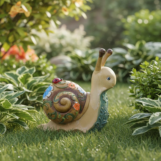 Roman 83387-4.25"H SNAIL FIGURE COLORFUL (12935) Home Decor Animal Figurines