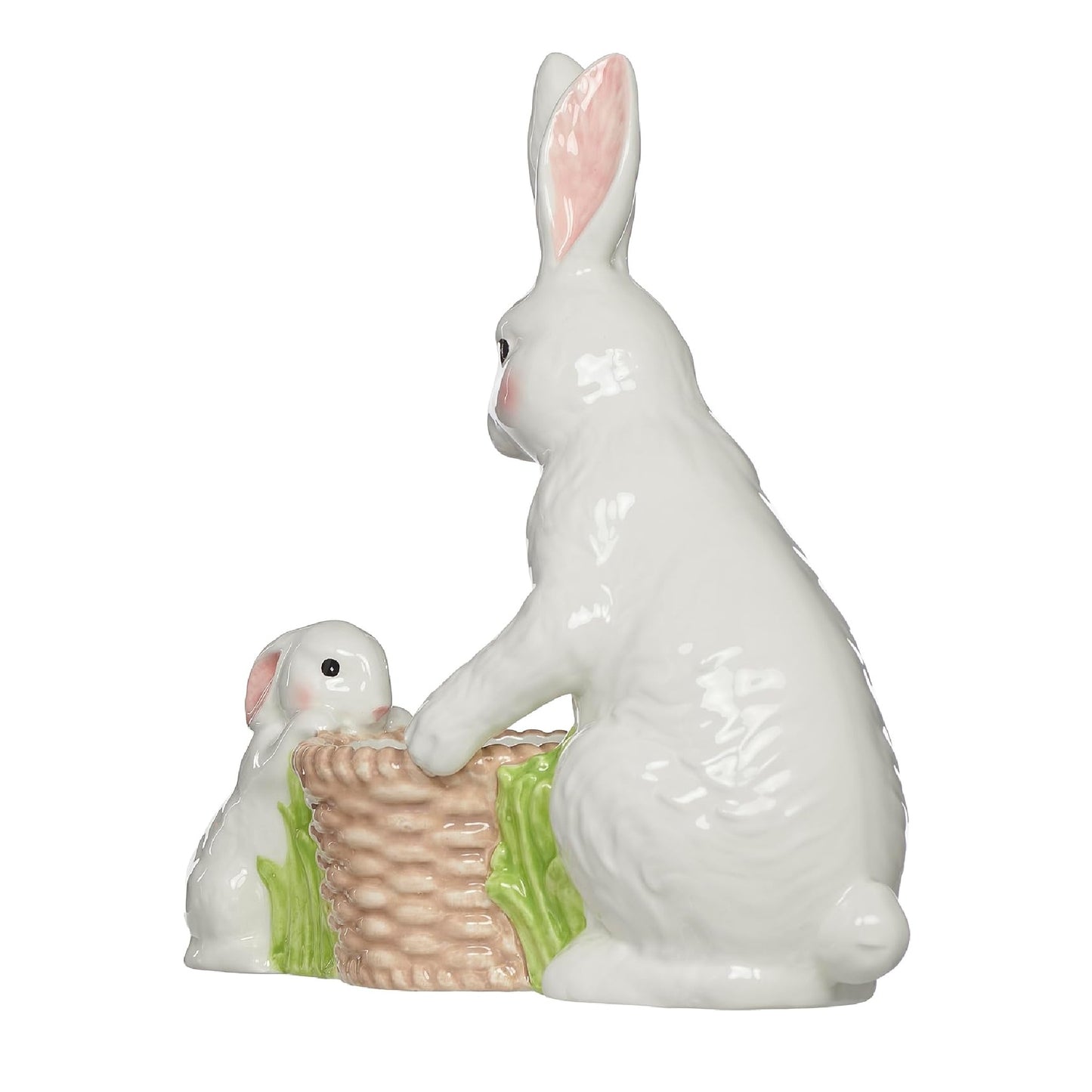 Roman Adult & Baby Bunny Planter
