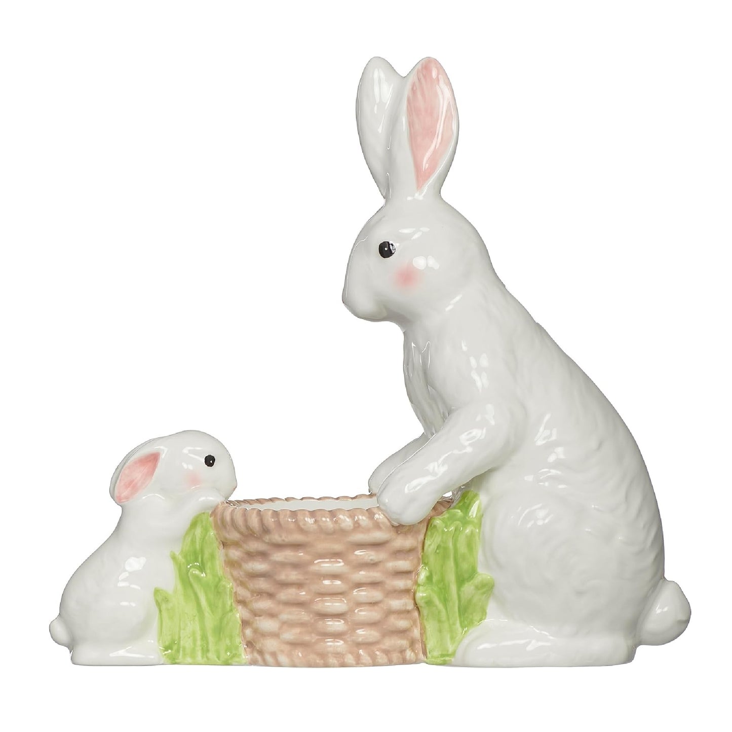 Roman Adult & Baby Bunny Planter