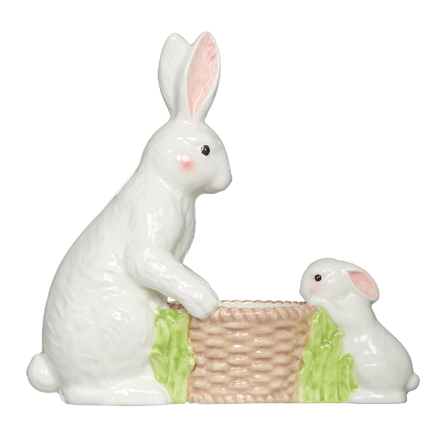 Roman Adult & Baby Bunny Planter