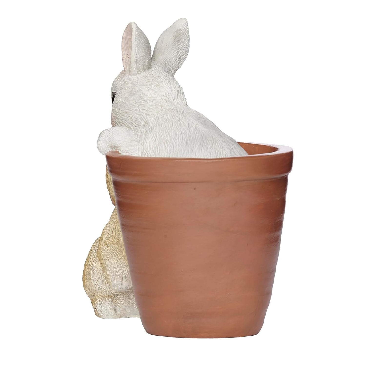 Roman Bunny & Flowerpot Figure