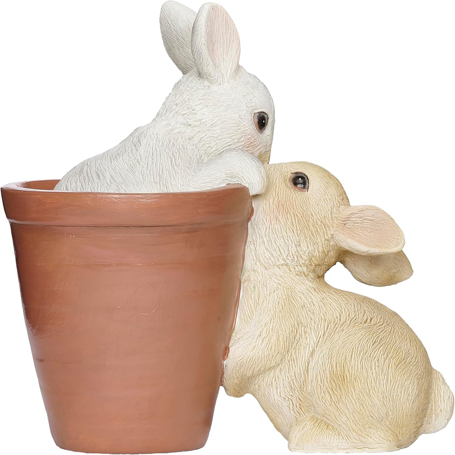 Roman Bunny & Flowerpot Figure