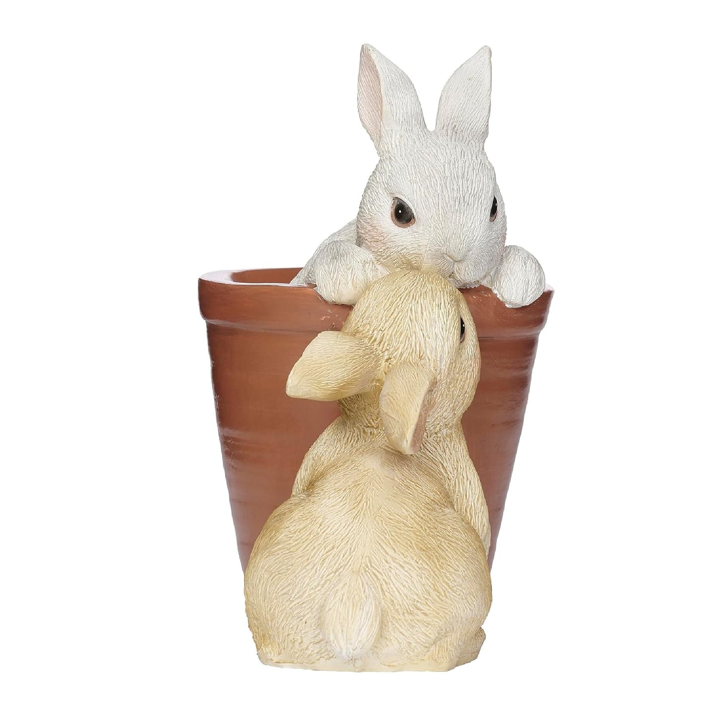 Roman Bunny & Flowerpot Figure