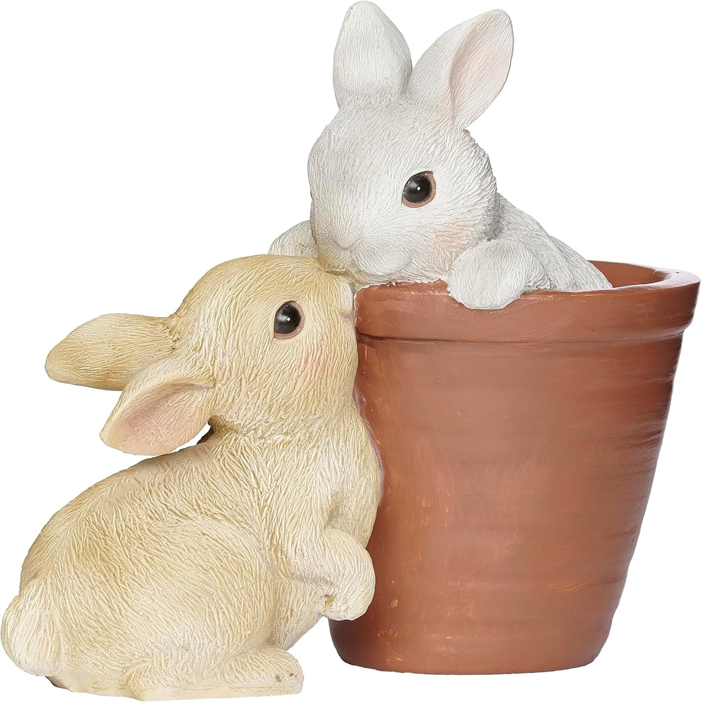 Roman Bunny & Flowerpot Figure