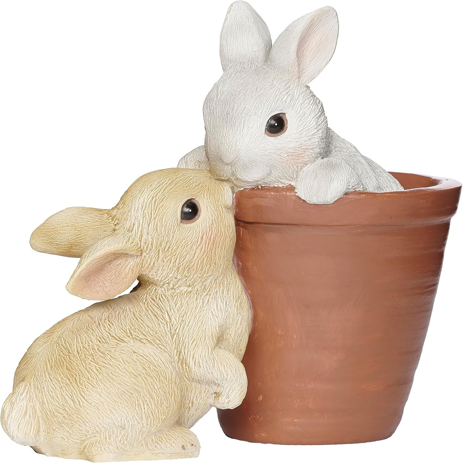 Roman Bunny & Flowerpot Figure