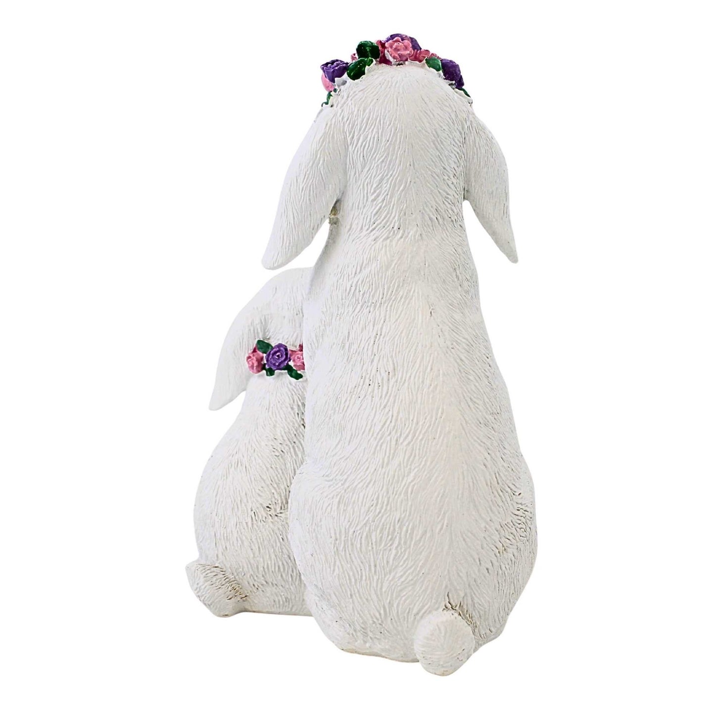 Roman Easter Bunny Duo with Flower Crown & Necklace