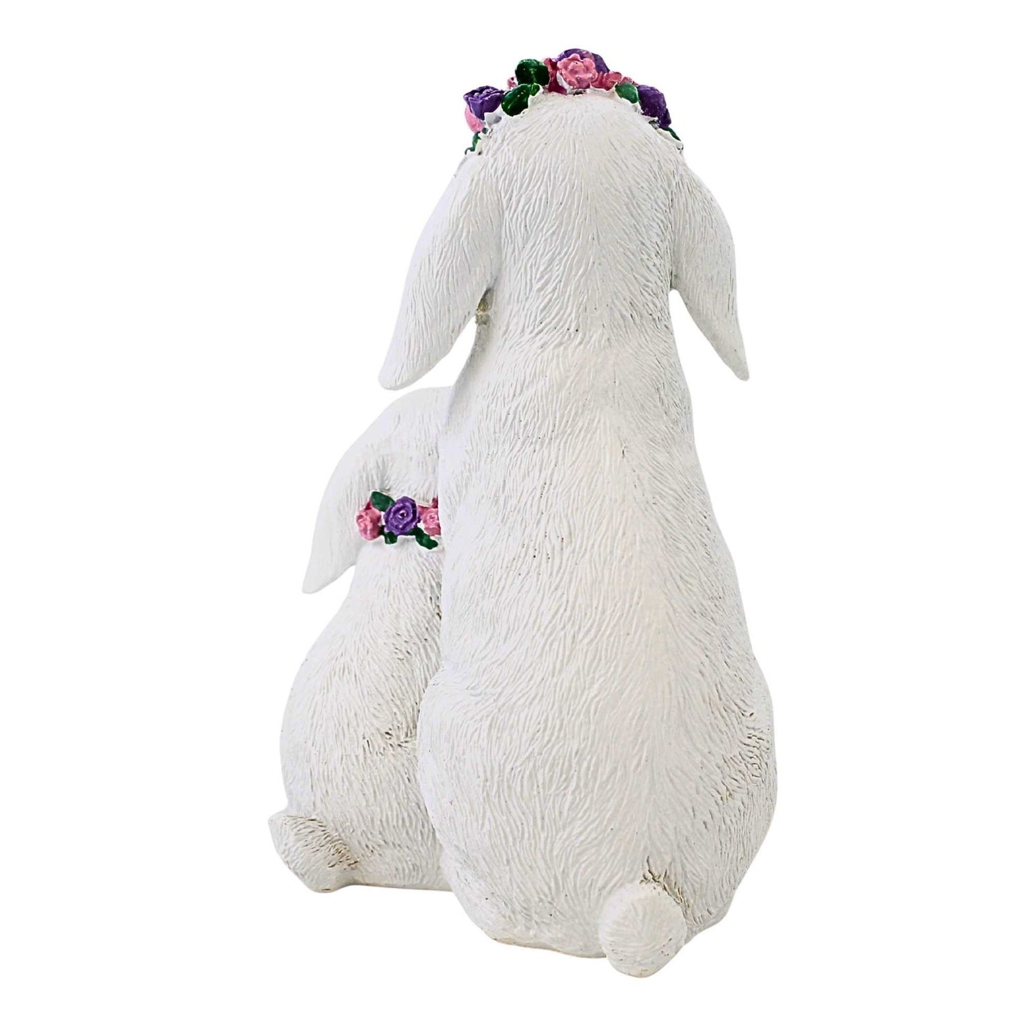 Roman Easter Bunny Duo with Flower Crown & Necklace