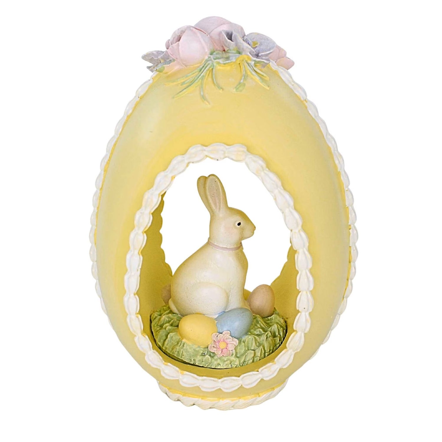 Roman Easter Sugar Egg Figure with Bunny