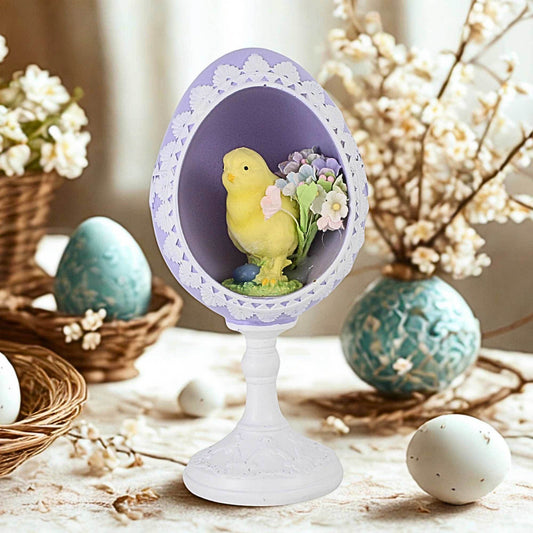 Roman Easter Sugar Egg Figure with Chick