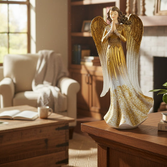 Roman Gold Sparkle Angel Figure