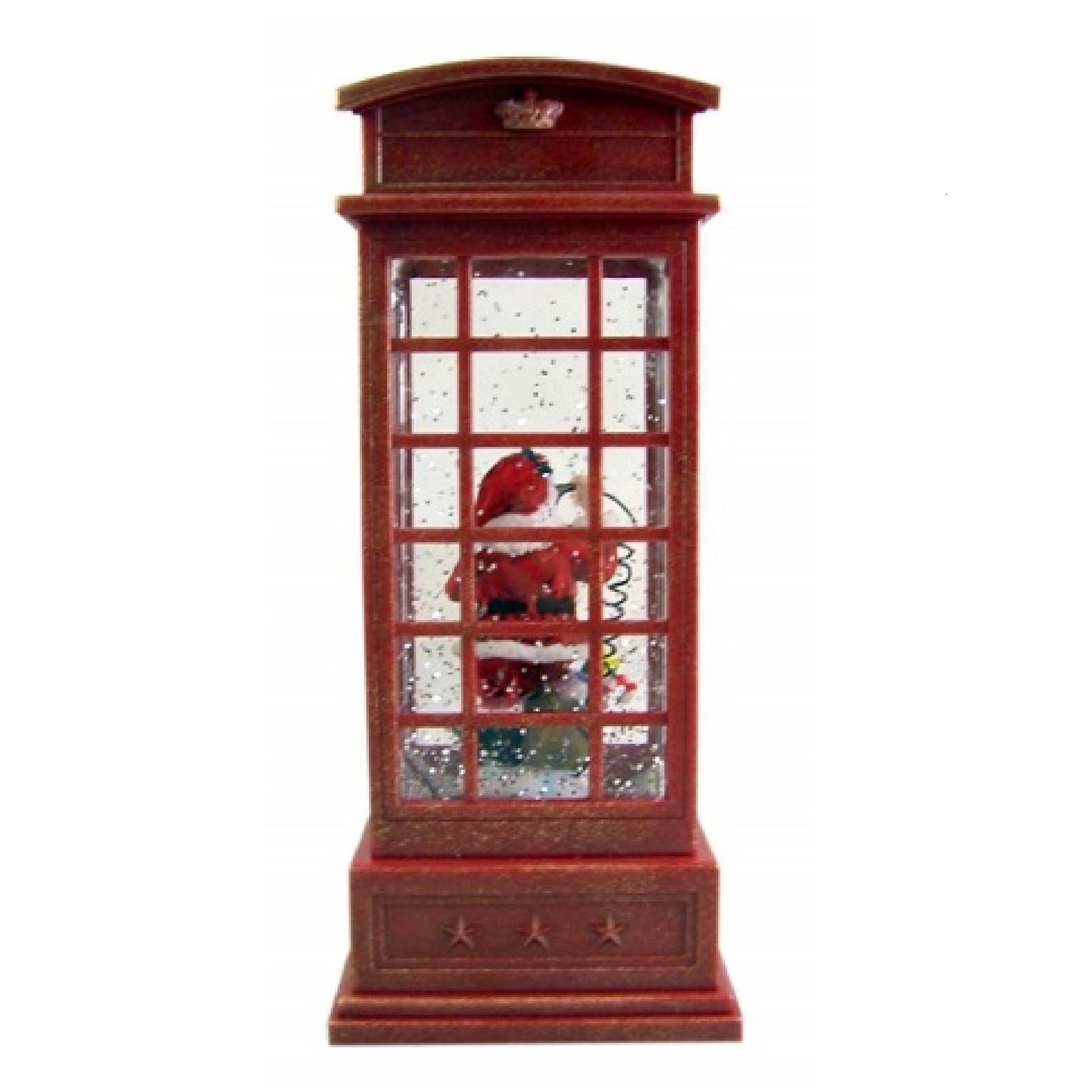 Roman LED with Fan Swirl Confetti Phone Booth With Santa