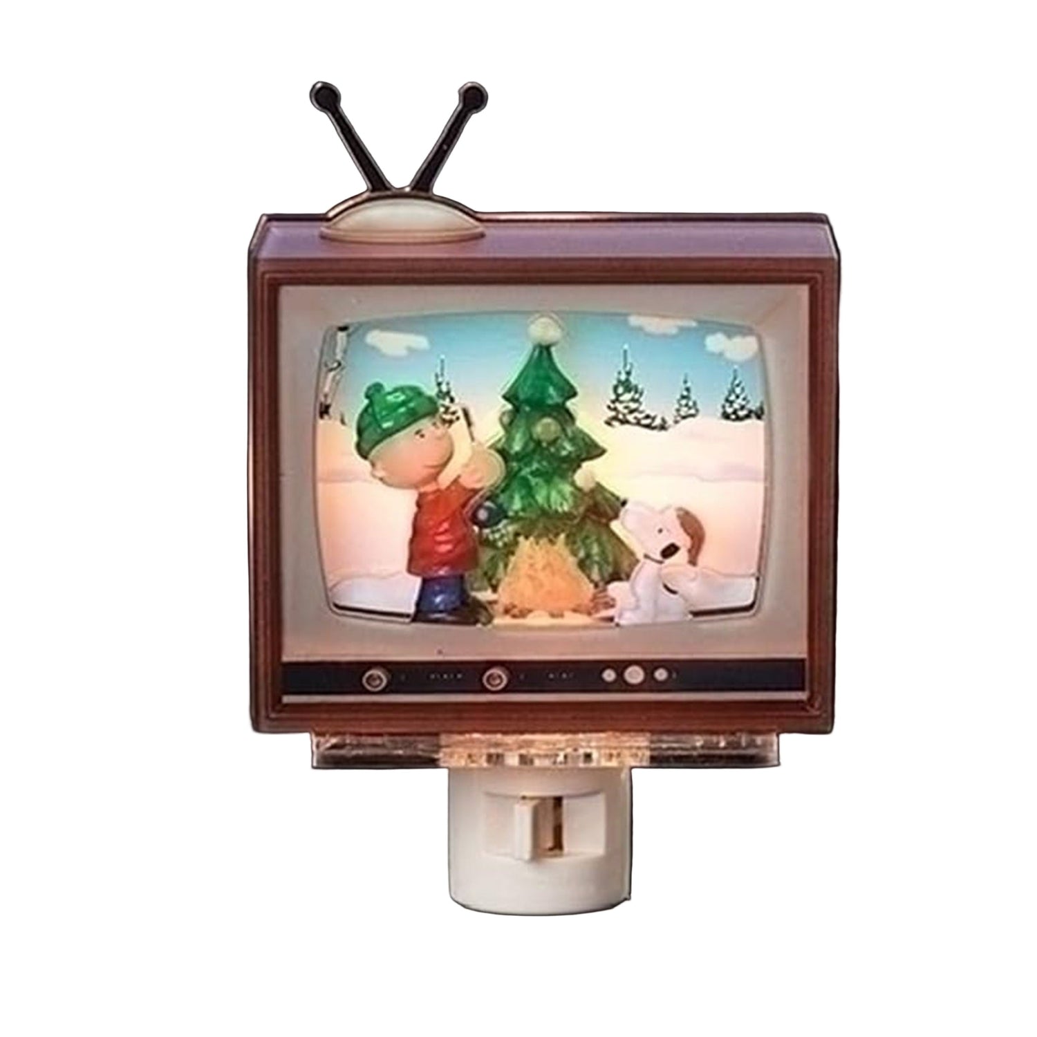 Roman Peanuts TV Christmas Tree Decorating Night Light