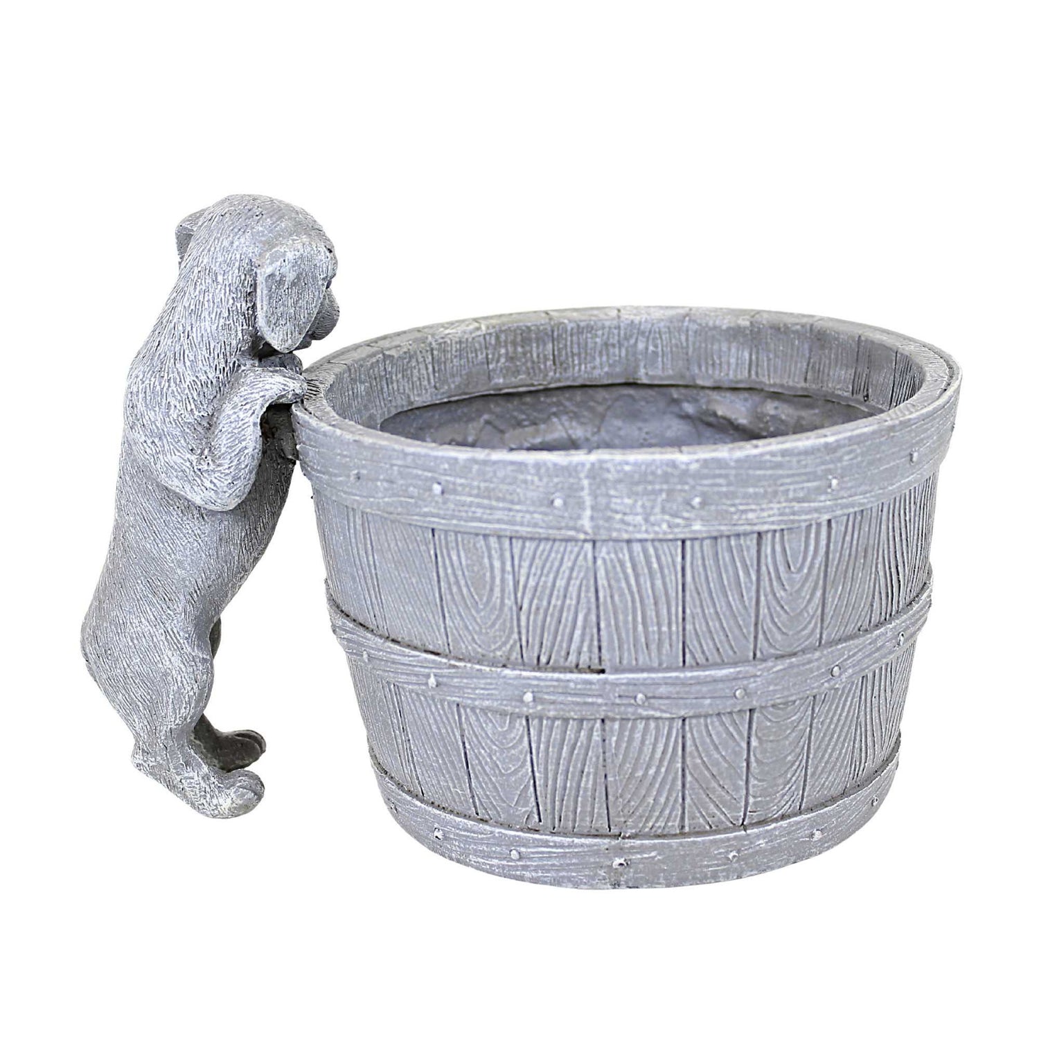 Roman Puppy Bucket Planter