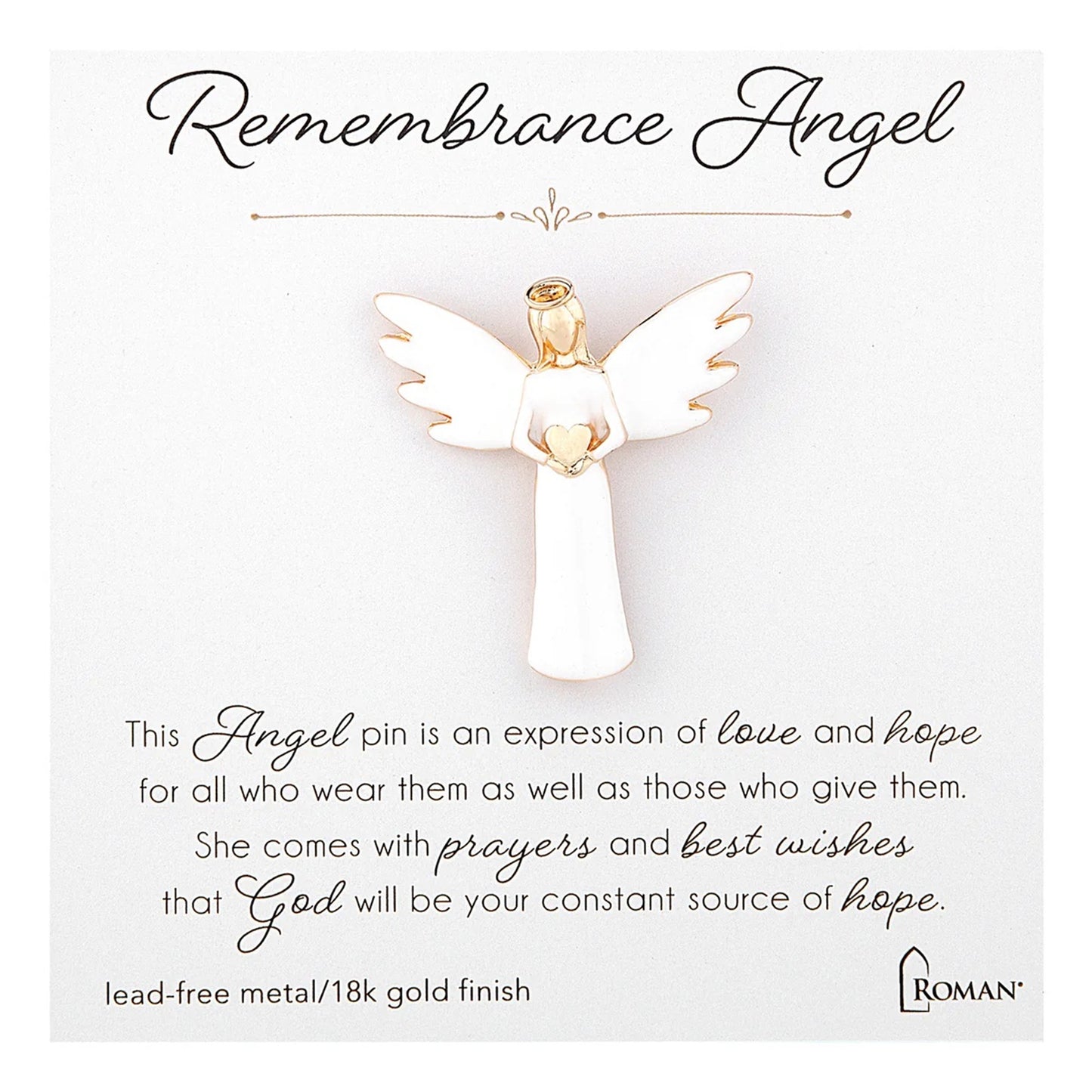 Roman Remembrance Angel Pin Gift Box
