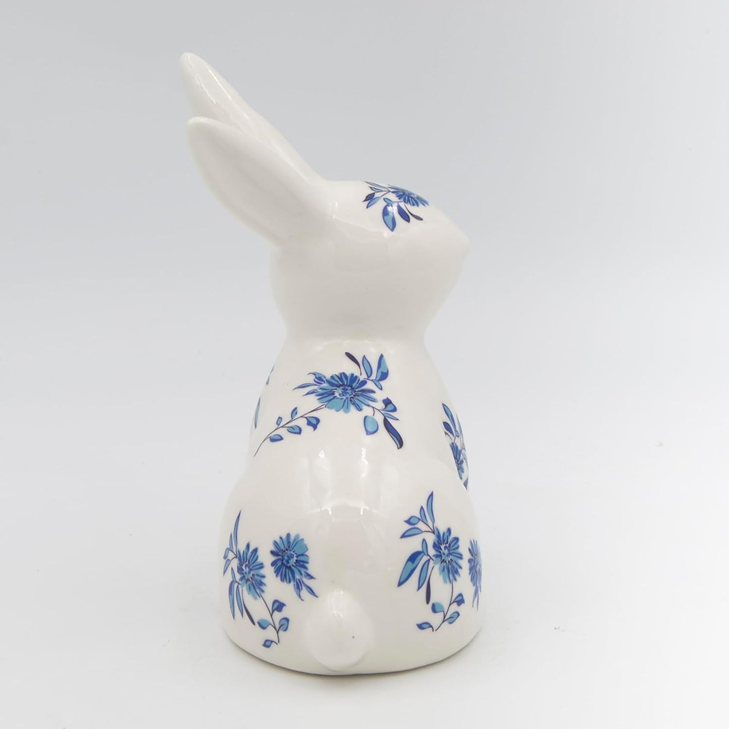 Roman Sitting Blue Willow Bunny Figure