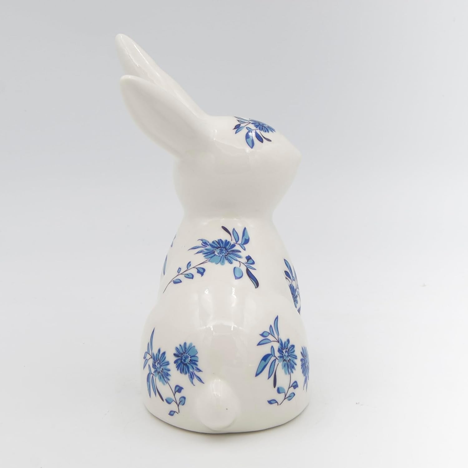 Roman Sitting Blue Willow Bunny Figure