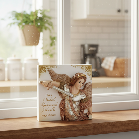 Roman St. Michael Tabletop Plaque