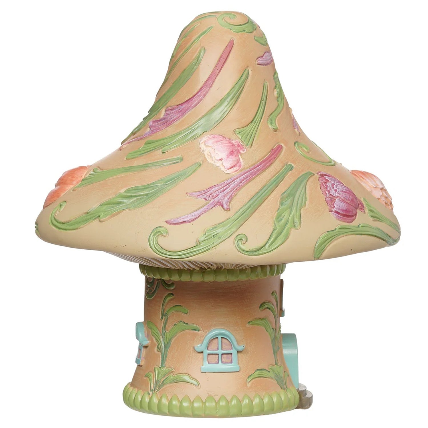 Roman Whimsical Mushroom Cottage Figure