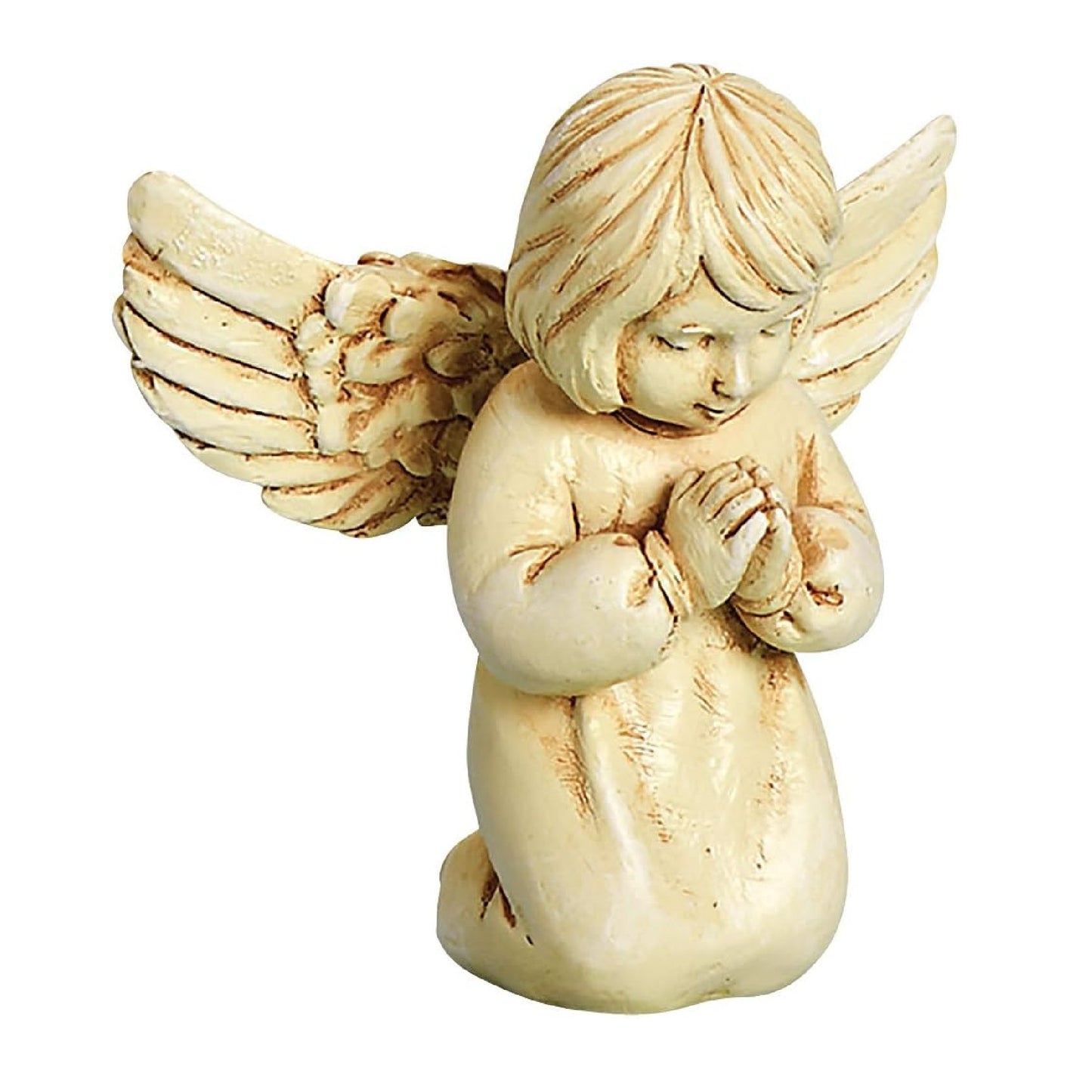 Roman Worry Angel with Prayer Message Miniature Angel 2.5 inch