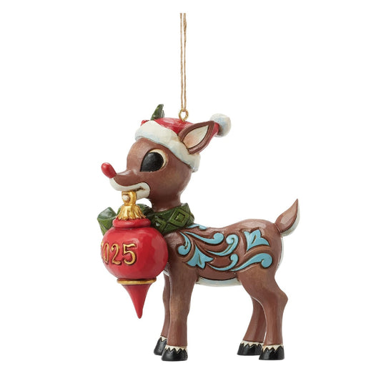 Rudolph Dated 2025 Ornament Rudolph Traditions by Jim Shore