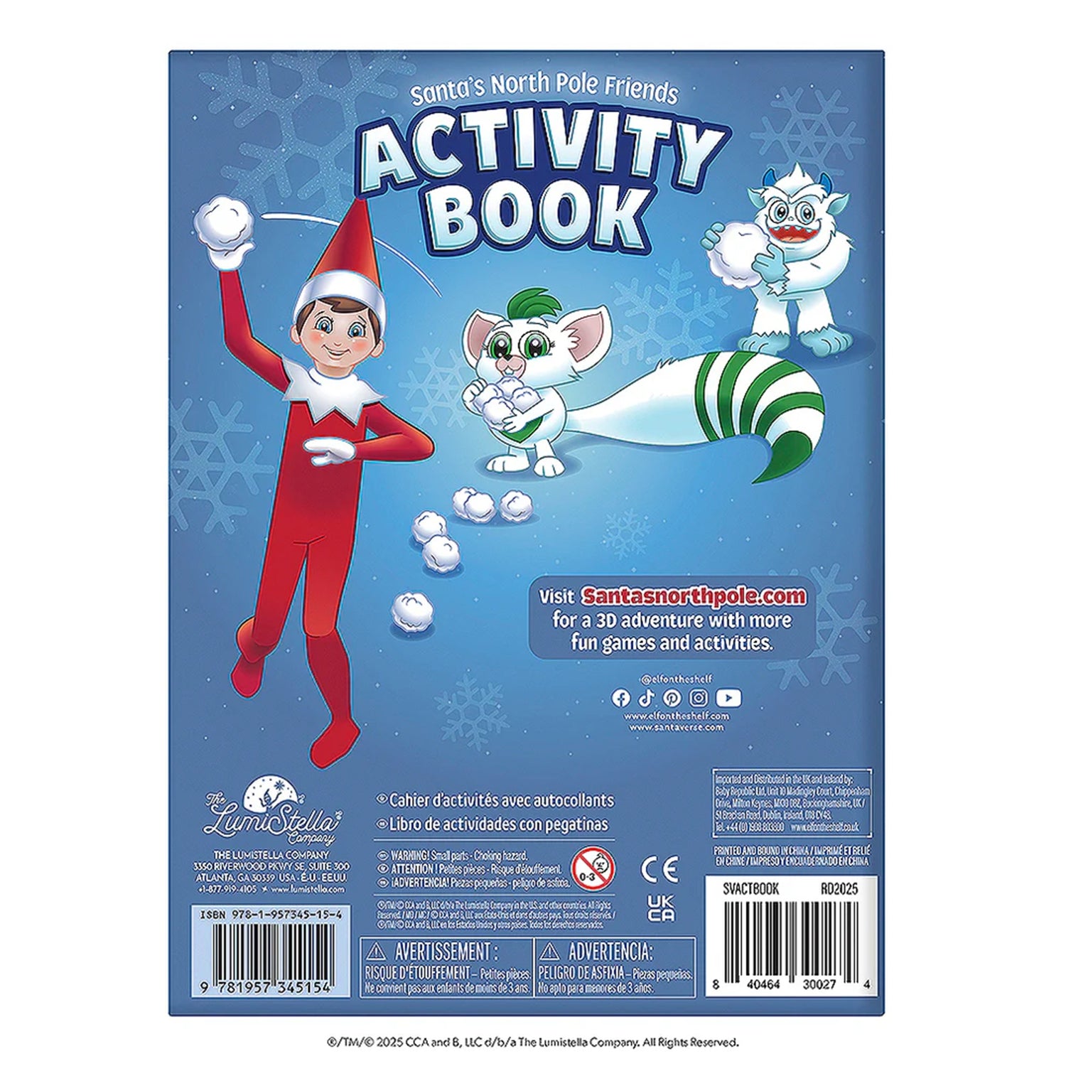 The Elf on the Shelf  Santaverse Santa’s North Pole Friends Activity Book