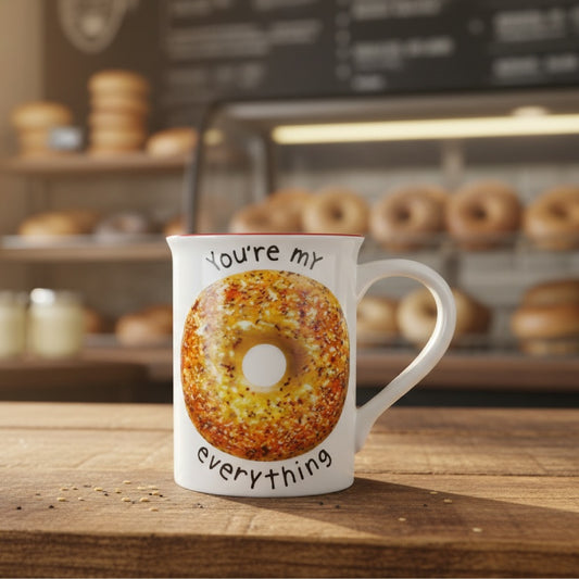 Sculpted Bagel Everything Mug
Our Name Is Mud
