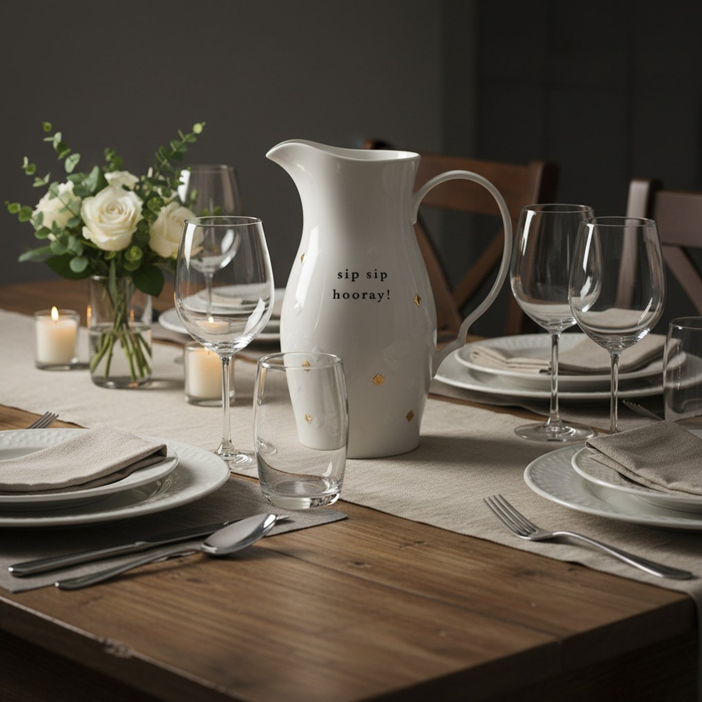 Sidebar 'Sip Sip Hooray' Pitcher by Lenox