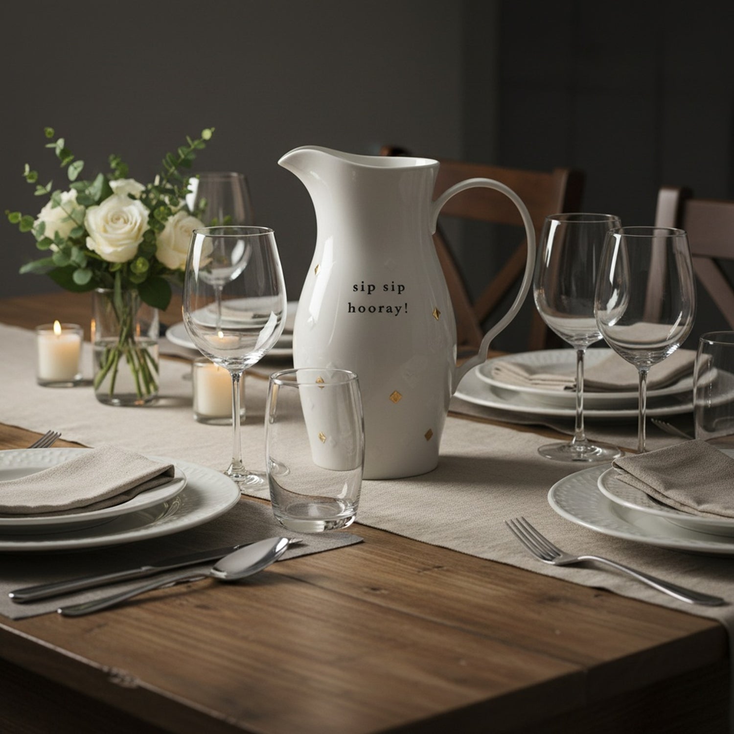 Sidebar 'Sip Sip Hooray' Pitcher by Lenox