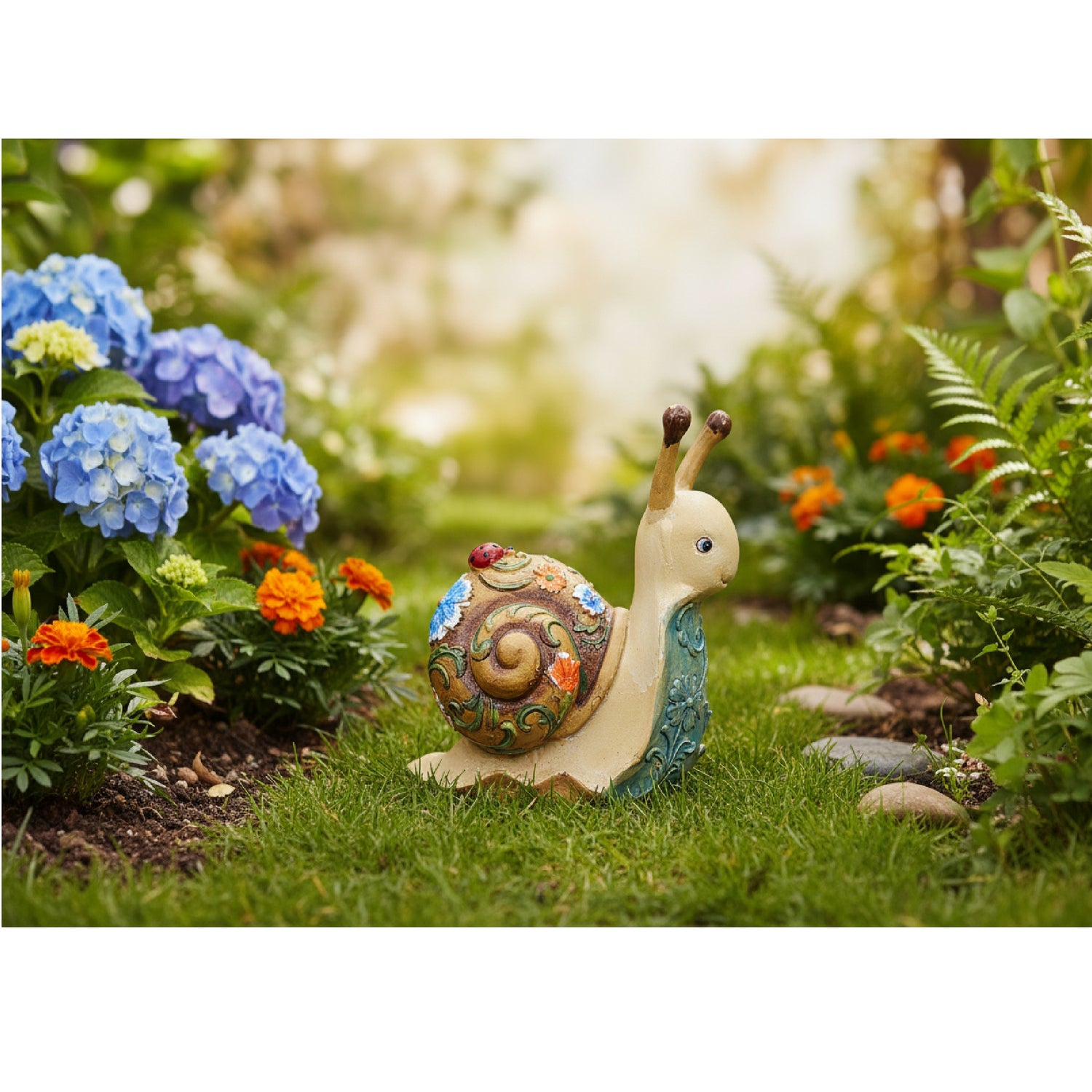 Snail Garden Statue by Roman